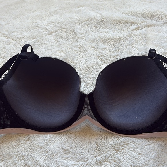 Victoria’s Secret Dream Angels Lined Demi Bra Lace Rhinestone Detail 36D - Picture 5 of 7